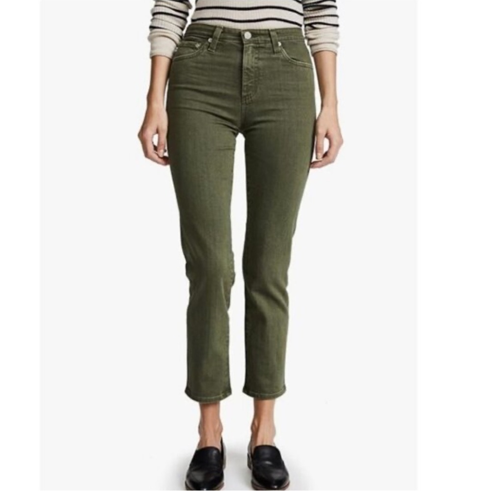 AG Adriano Goldschmied The Isabelle Vintage High-Rise Straight Leg Crop Jean - Picture 2 of 11